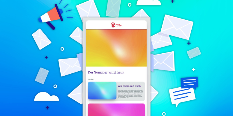 Individuelle Mailings mit eigenen Bildern und Abschnitten, Gestalte Deine guestoo-Mailings jetzt noch ansprechender